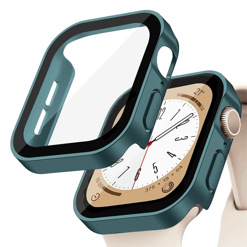 Watches Not Smartwatch - แก้ว + ฝาครอบสําหรับ Apple Watch case