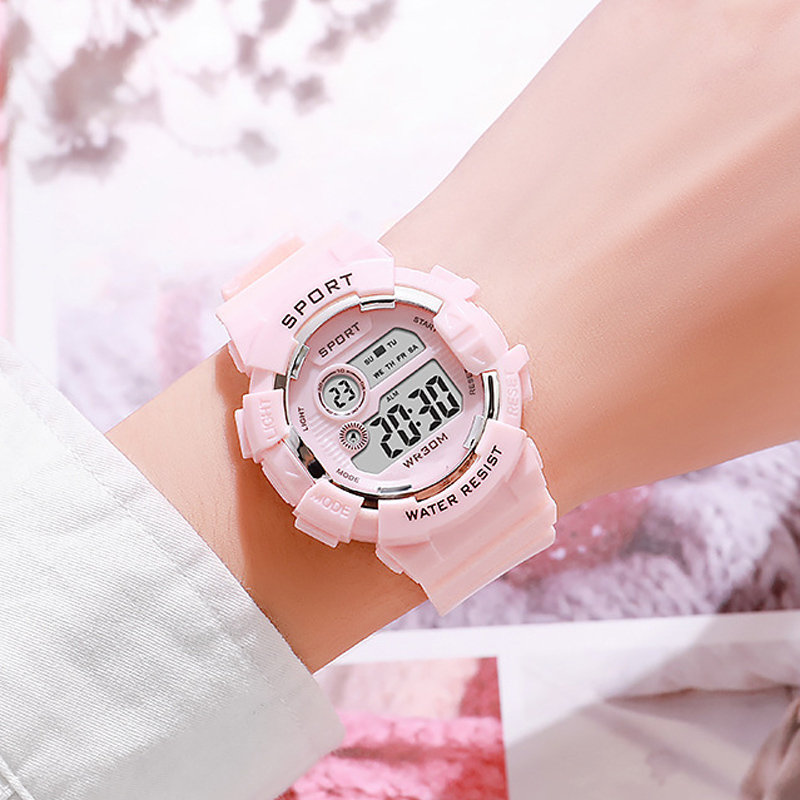 Smartwatch Watches For Kid Boy - แฟชั่นนาฬิกาเด็กส่องสว่างกันน้ํากีฬานาฬิกาดิจิตอลนาฬิกาปลุกนาฬิกาเด็กนักเรียนหญิงสมาร์ทนาฬิกาอิเล็กทรอนิกส์ของขวัญ