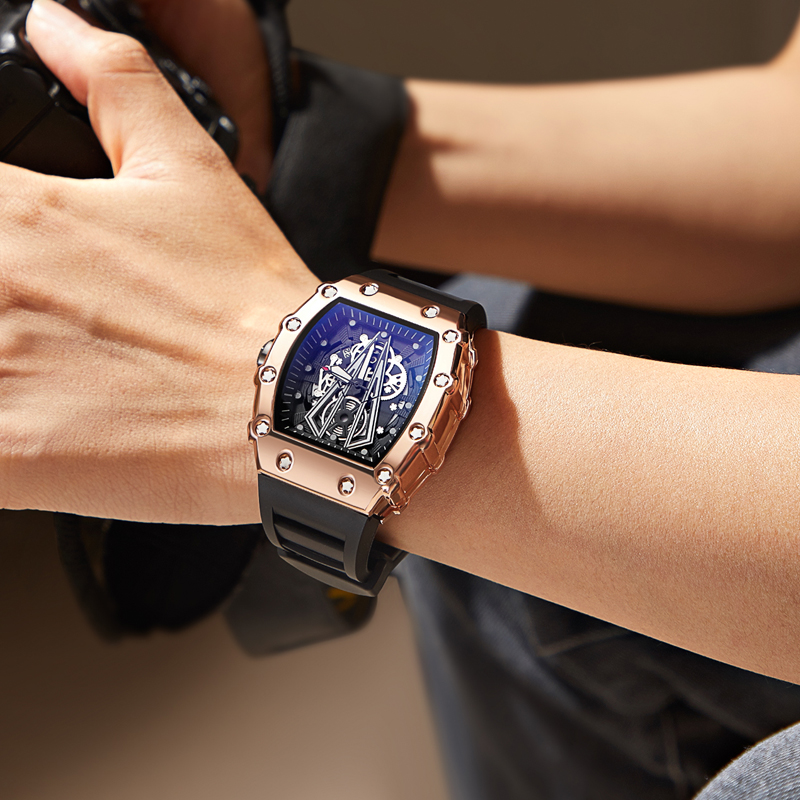 Smartwatch Watches Gift For Men - นาฬิกาข้อมือผู้ชาย แฟชั่นสปอร์ต หรูหรา สำหรับผู้ชาย นาฬิกาควอตซ์ลำลอง สำหรับเป็นของขวัญ