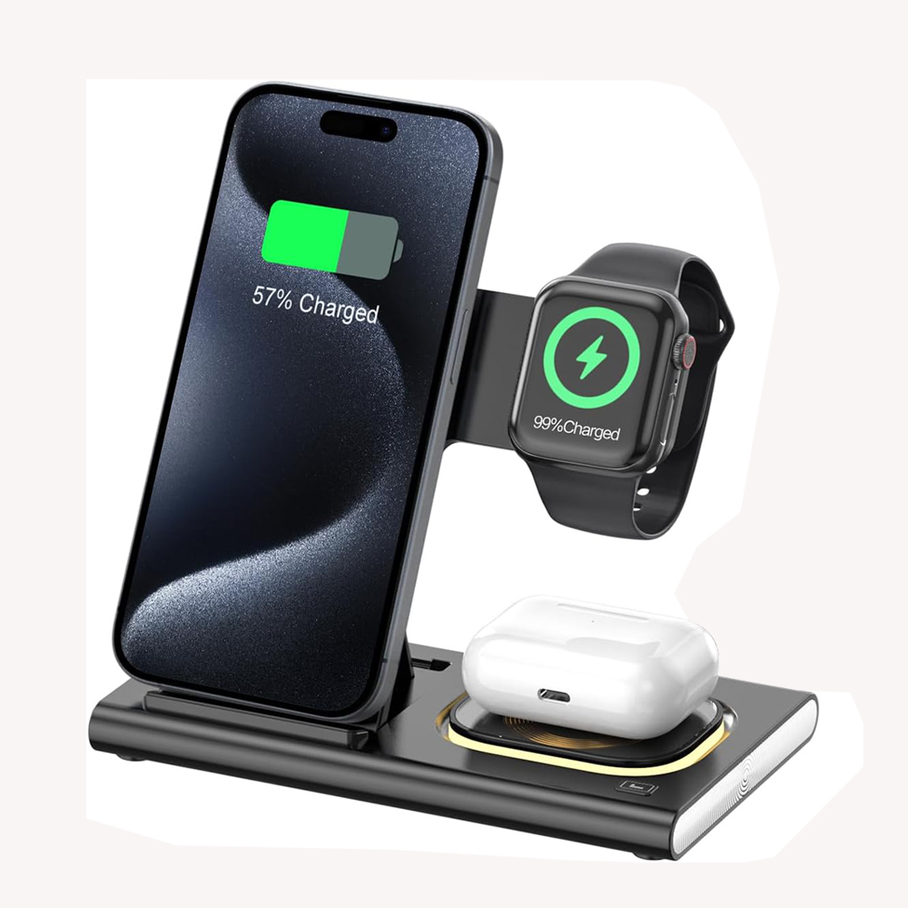 Watch Watch Xs - 3 ใน 1 สถานีชาร์จแบบพับได้ Fast Wireless