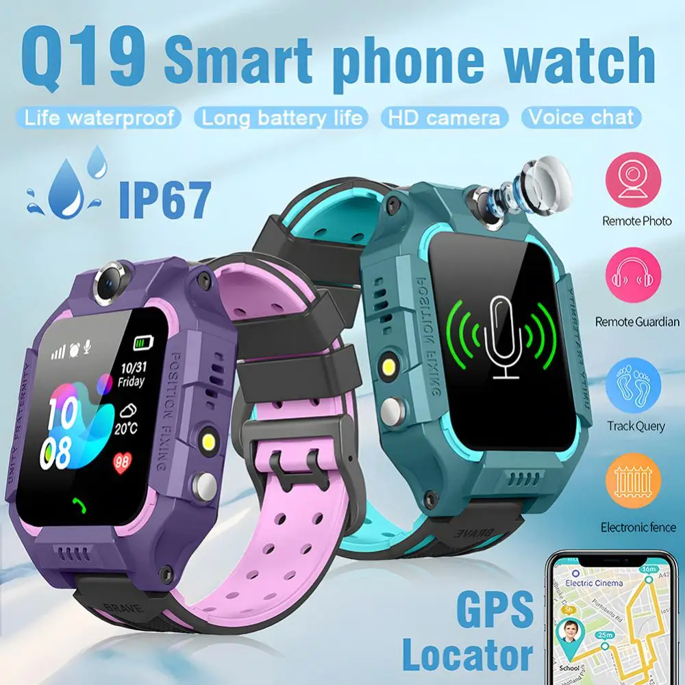 Smartwatch Watches For Kids - นาฬิกาสมาร์ทวอทช์เด็ก New Kids 2G พร้อมระบบติดตามตำแหน่ง SOS