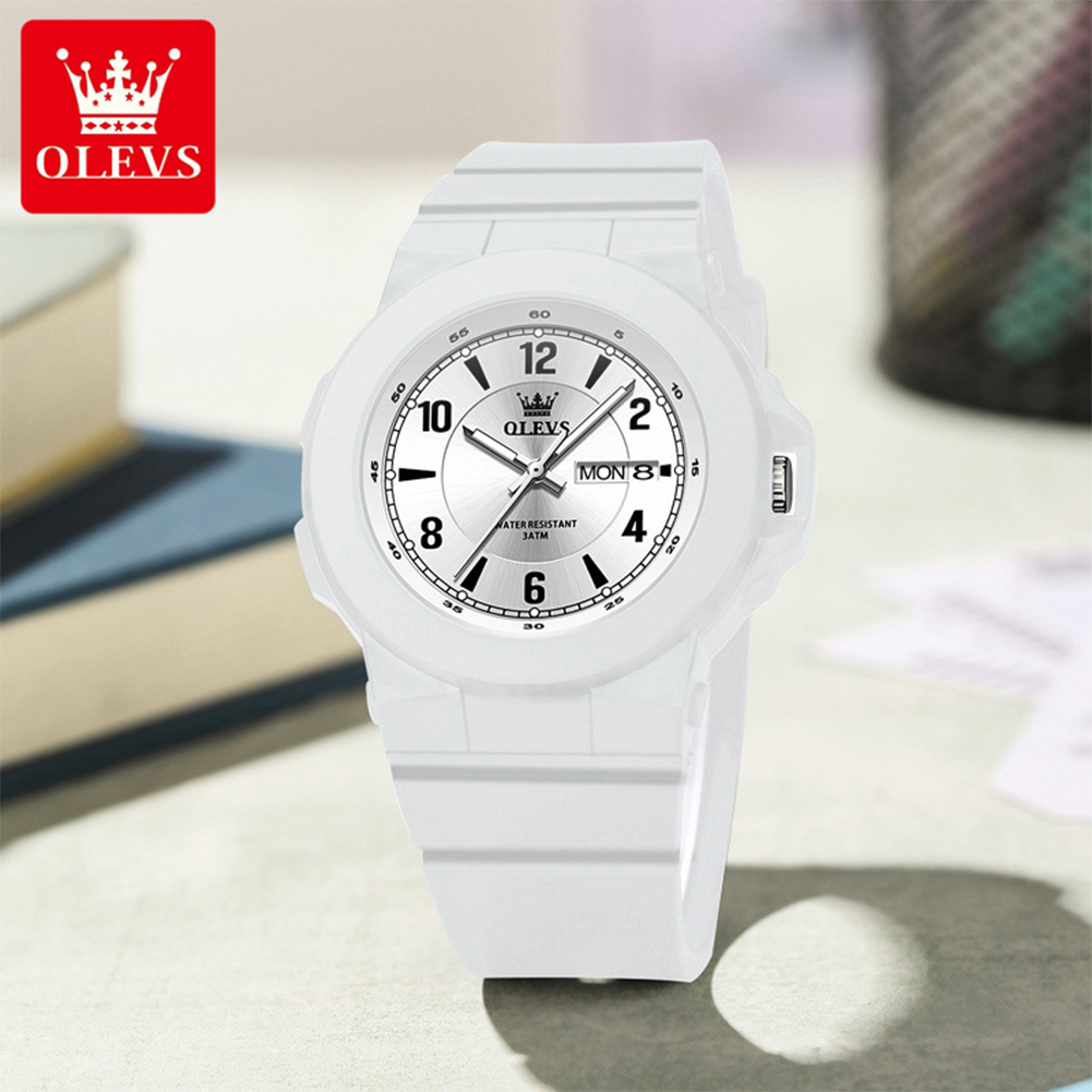 Smartwatch Watches Gift For Men - นาฬิกา OLEVS 5681 รุ่นนักเรียน นาฬิกาสปอร์ตควอตซ์แท้ กันน้ำ