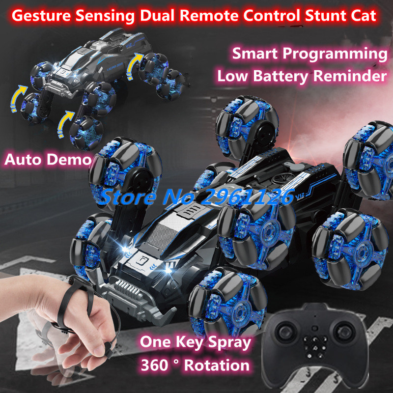 Watches Not Smartwatch - 8 ล้อนาฬิกาการตรวจจับท่าทาง Dual รีโมทคอนโทรล Stunt Car