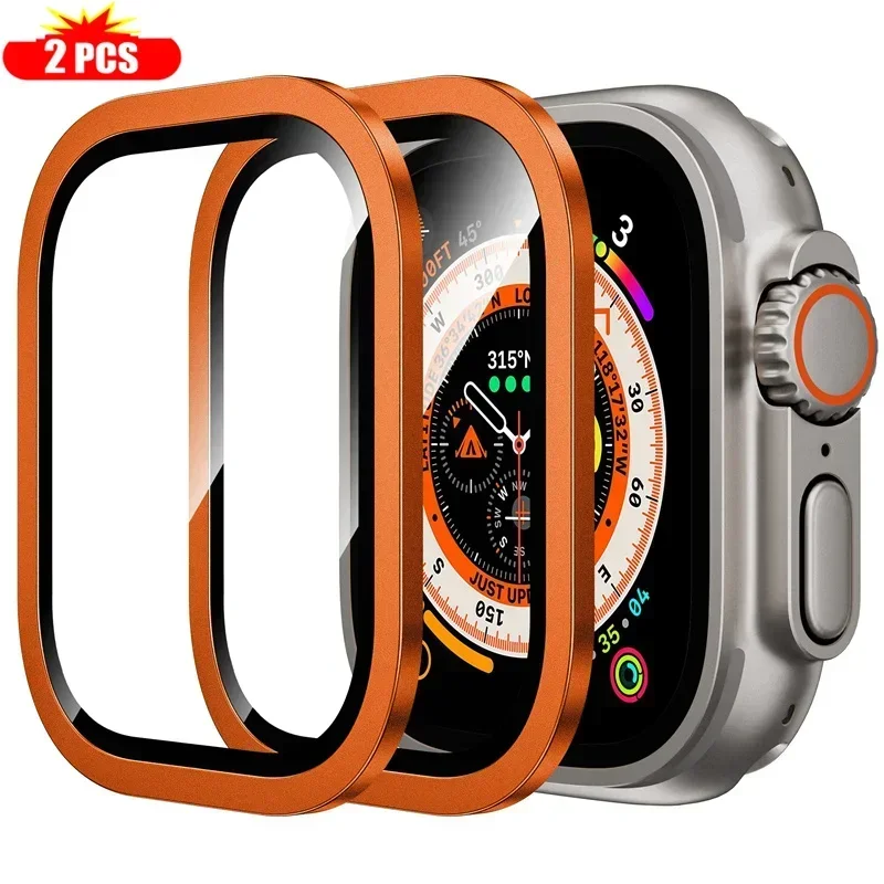 กรอบโลหะไทเทเนียม 2 ชิ้นสําหรั - Smartwatch Watches Gift For Men บทวิจารณ์และราคา