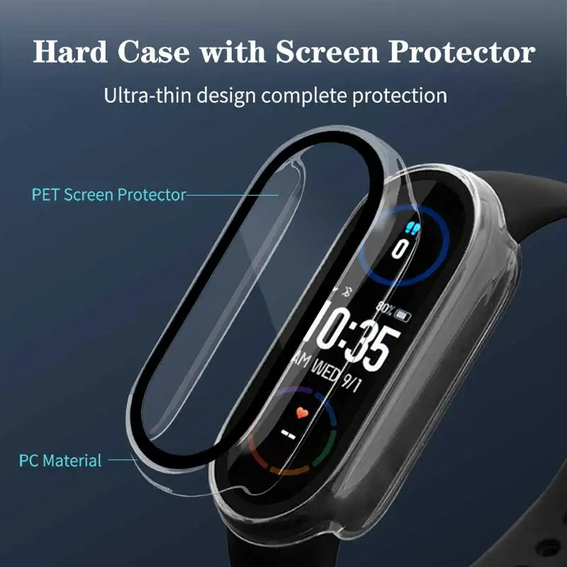 กระจกนิรภัย + PCสําหรับXiaomi  - Watches Not Smartwatch บทวิจารณ์และราคา