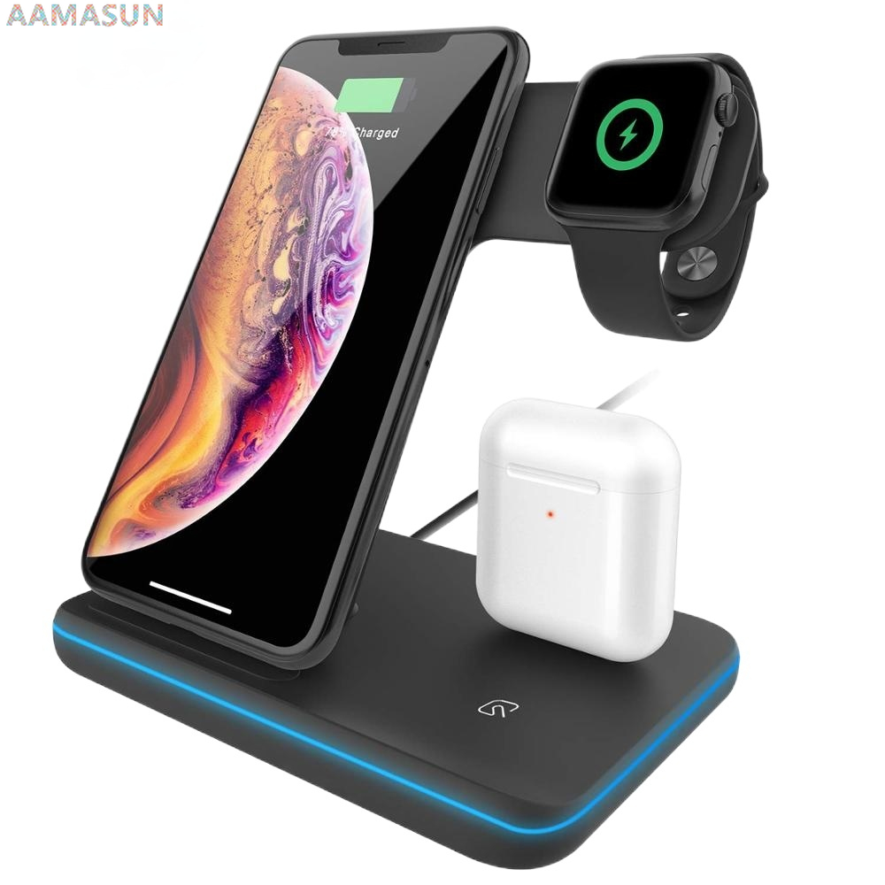 15W Fast Qi Wireless Charger ส - Watch Watch Xs บทวิจารณ์และราคา
