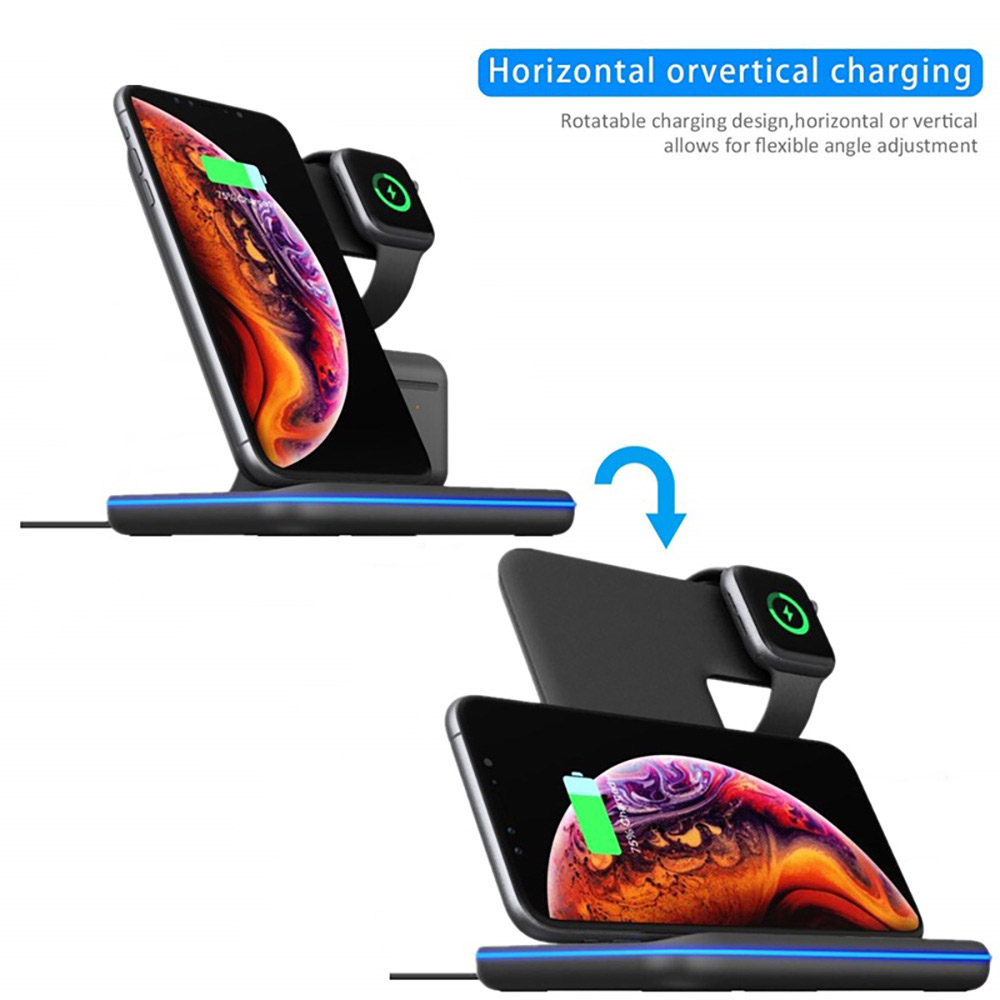 15W Fast Qi Wireless Charger ส - Watch Watch Xs บทวิจารณ์และราคา