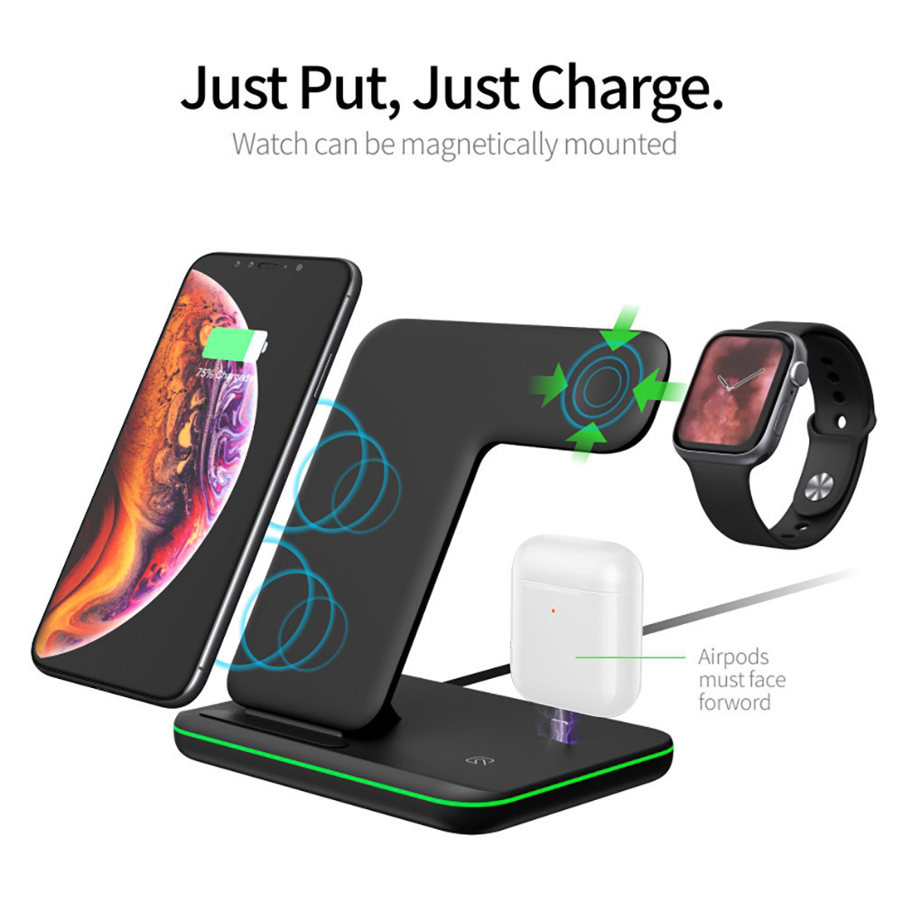 15W Fast Qi Wireless Charger ส - Watch Watch Xs บทวิจารณ์และราคา