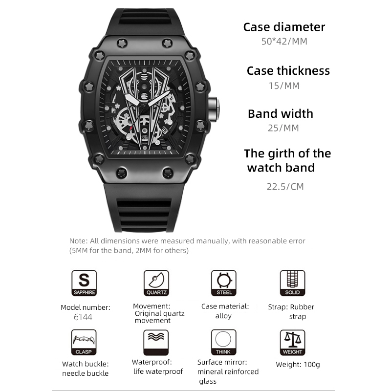 นาฬิกาข้อมือผู้ชาย แฟชั่นสปอร์ - Smartwatch Watches Gift For Men บทวิจารณ์และราคา