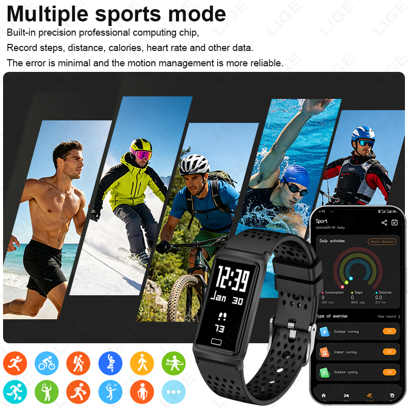 ใหม่อัลตร้าสลิม 4.9 มม.สมาร์ทว - Smartwatch Slim Watches For Men บทวิจารณ์และราคา