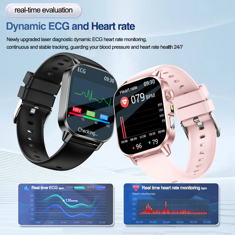 สมาร์ทวอทช์วิเคราะห์อารมณ์สำหร - Smartwatch Square Watches For Men บทวิจารณ์และราคา