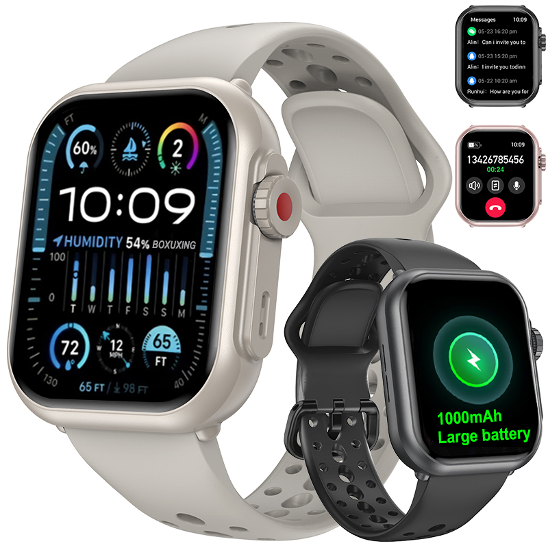 นาฬิกา Ultra K62 ผู้ชายผู้หญิง - Smartwatch Square Watches For Men บทวิจารณ์และราคา