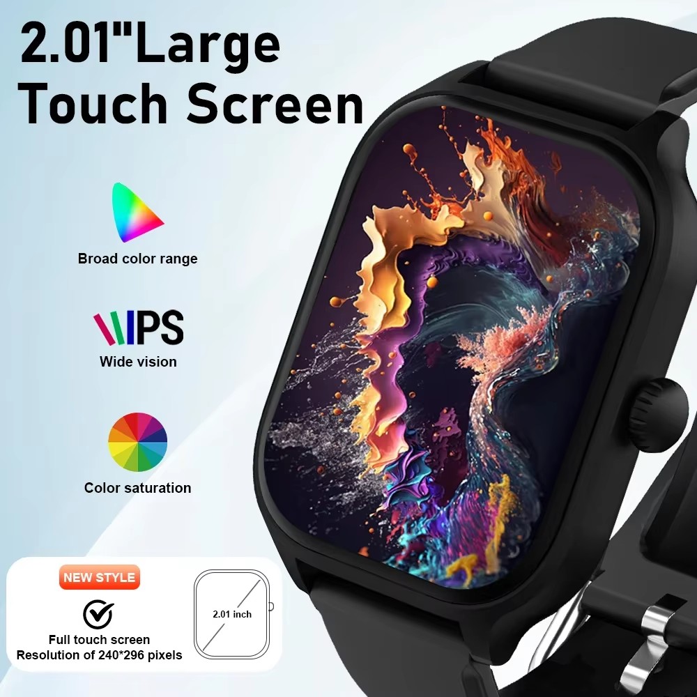 สมาร์ทวอทช์สำหรับ Android และ  - Smartwatch Square Watches For Men บทวิจารณ์และราคา