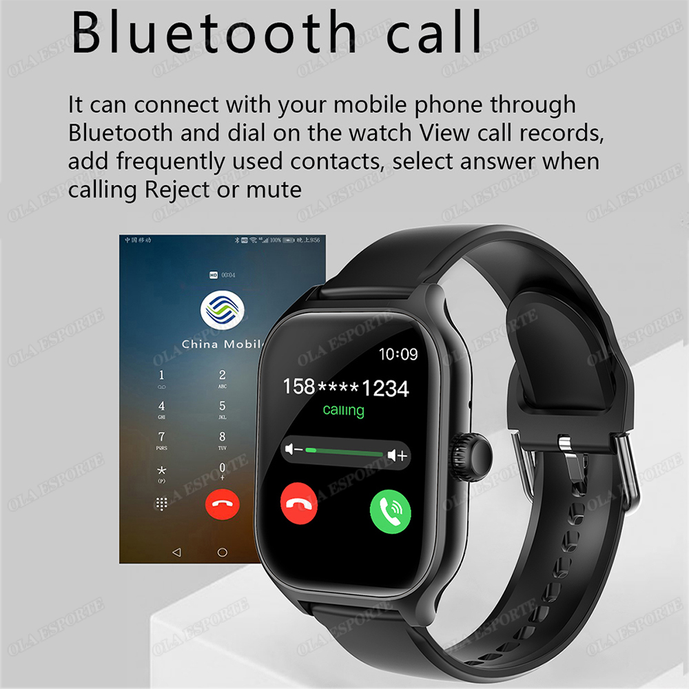 สมาร์ทวอทช์สำหรับ Android และ  - Smartwatch Square Watches For Men บทวิจารณ์และราคา