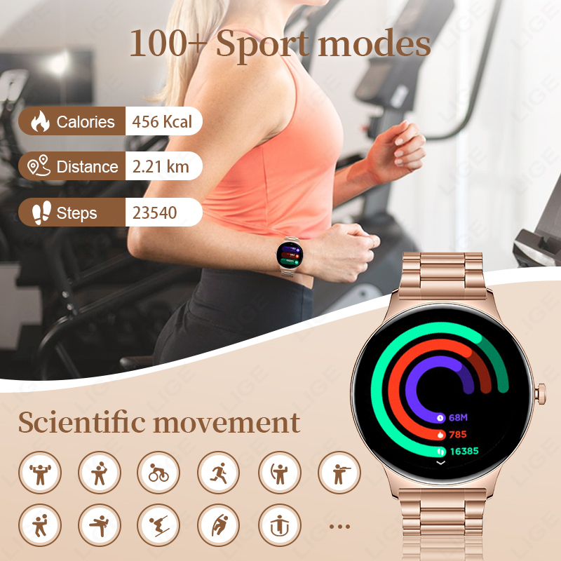 LIGE สมาร์ทวอทช์รุ่นใหม่ หนา 7 - Smartwatch Slim Watches For Men บทวิจารณ์และราคา