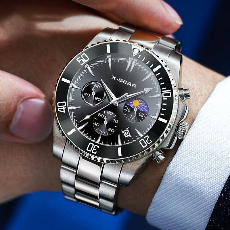 นาฬิกาควอตซ์แฟชั่น X-GEAR สำหร - Smartwatch Casual Watches For Men บทวิจารณ์และราคา