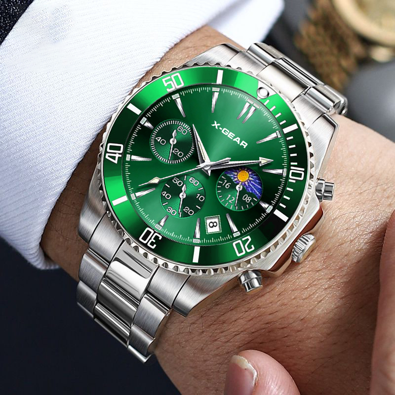 นาฬิกาควอตซ์แฟชั่น X-GEAR สำหร - Smartwatch Casual Watches For Men บทวิจารณ์และราคา