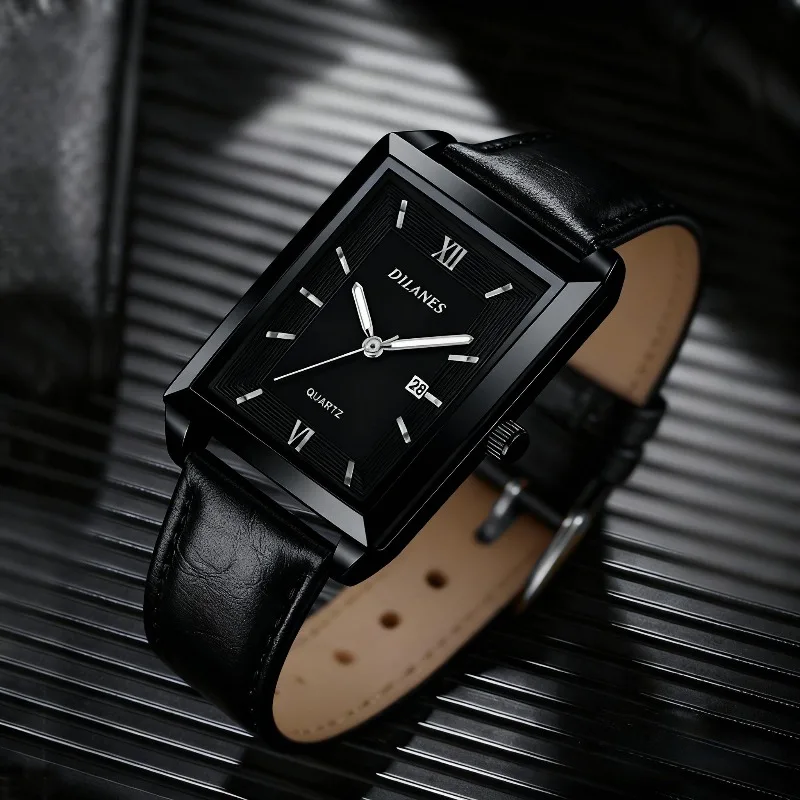 นาฬิกาข้อมือหนังลำลองสำหรับผู้ - Smartwatch Casual Watches For Men บทวิจารณ์และราคา