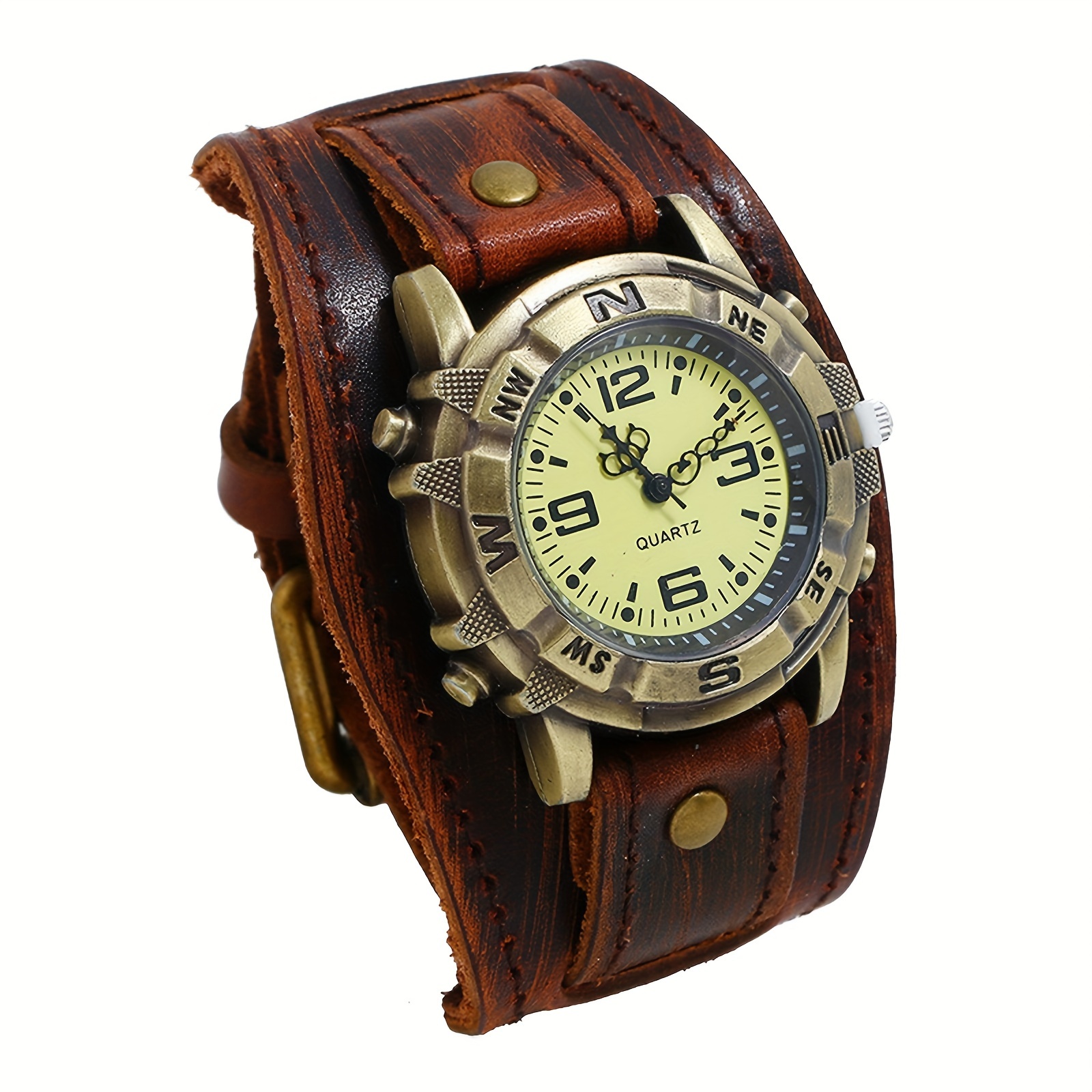 【 วันฮาโลวีน 】 นาฬิกาข้อมือหนั - Smartwatch Casual Watches For Men บทวิจารณ์และราคา
