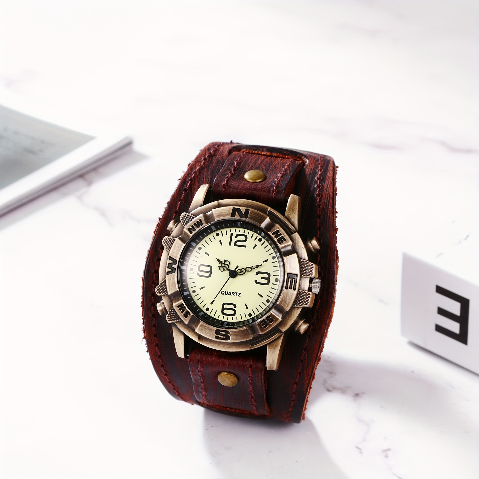 【 วันฮาโลวีน 】 นาฬิกาข้อมือหนั - Smartwatch Casual Watches For Men บทวิจารณ์และราคา