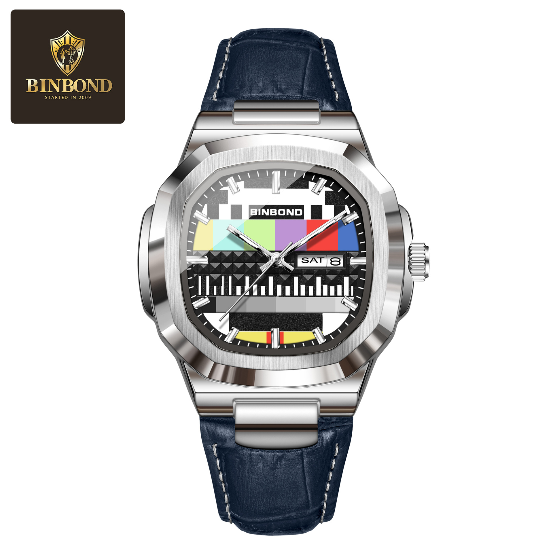 BINBOND นาฬิกาข้อมือทรงสี่เหลี - Smartwatch Casual Watches For Men บทวิจารณ์และราคา